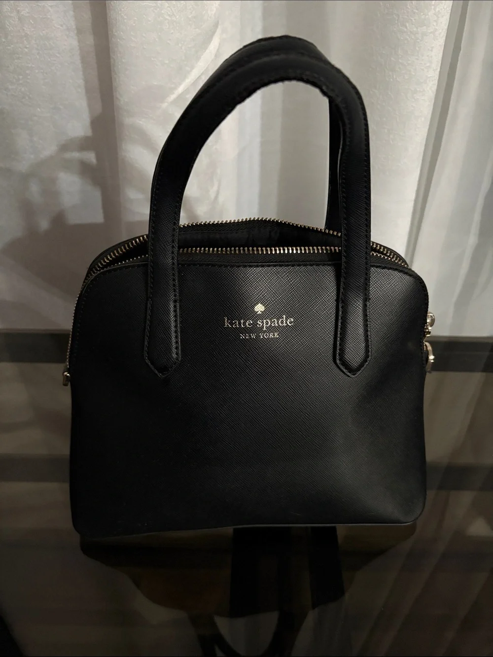 kate spade Shuyler Medium black leather satchel